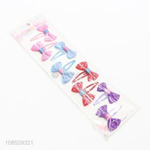 New Product Sweet Style Bowkot Hair Clip Colorful Hairpin Set For Baby Children