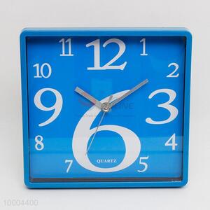 Square Blue Alarm Clock