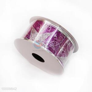 Wholesale Purple Pearl Yarn Ribbon With Star