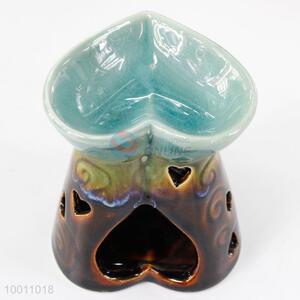 Heart Shape Ceramic <em>Incense</em> Burner Aromatherapy Oil Burner