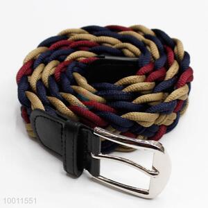 Women Girls Unique Multicolor Braided Waist Belt for Jeans