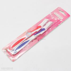 2pcs/set Red/Blue Plastic Eyebrow Shaver