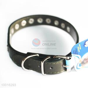 Wholesale Hot Selling Black PU Dog Collar/Dog Leashes