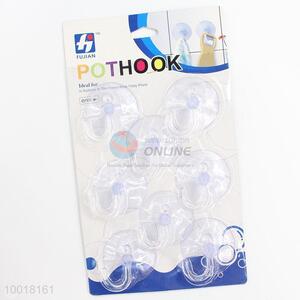 8PC Transparent Removable Hook