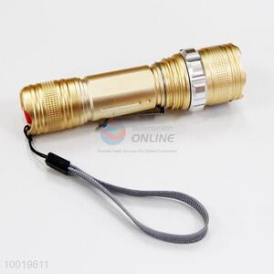 500m Hot Sale Golden High Power Camping Torch Light Waterproof Flashlight