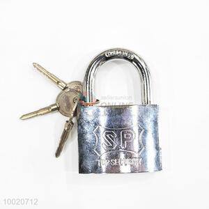 Wholesale + Shaped Iron Electroplating Padlock with Keys