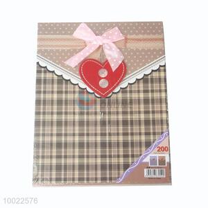 Check Pattern Cover Family/Wedding Photo Album