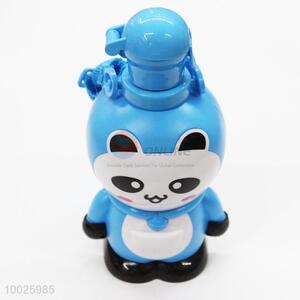 High Quality 400ML Cartoon Panda Shaped Sports Bottle With Straw And Strap