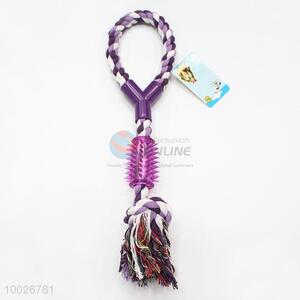 Wholesale colored weaving cotton rope pet toys