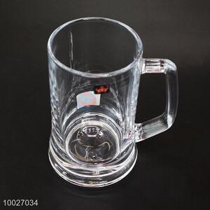 385ml  thick glass cup with handle