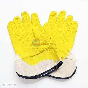 High Quality Yellow Latex Coated Gloves/Protection Gloves