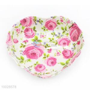 Heart Shaped Flower Pattern Plate for Cake/Fruit