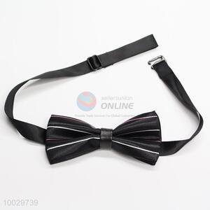 Children strip pattern bow tie