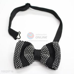 Black bow tie for men