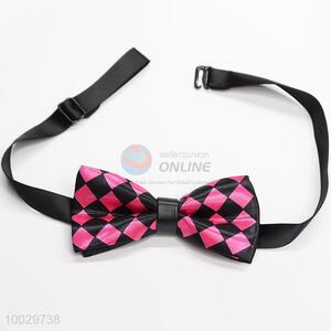 Children plaid pattern bow tie