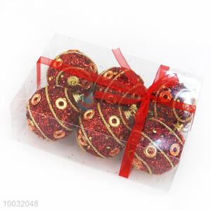 High Quality Red Decoration Ball with Paillette