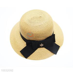 Fashion Ladies Beach Hats Raffia with Bowknot