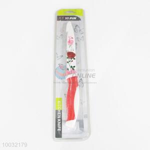 Beautiful flower pattern stainless steel kitchen fruit knife