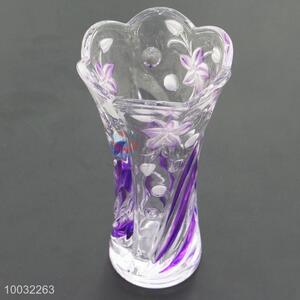 Floral Crystal Vase