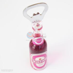 Wholesale pink unique hand bottle opener