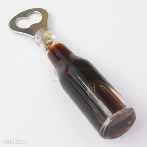 Factory wholesale acrylic bottle shaped beer opener