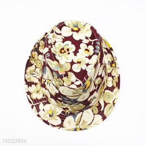 Competitive Price Flower Pattern Fashion Hat/Top Hat