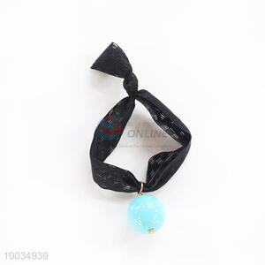 Blue Bead Girls Hair Accessories Elastic Hair Band Hair Ring