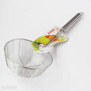 High Quality Kitchen Flat Bottom 14cm Stainless Steel Mesh Strainer