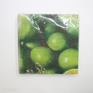 Wholesale Lemon Pattern Square Napkin