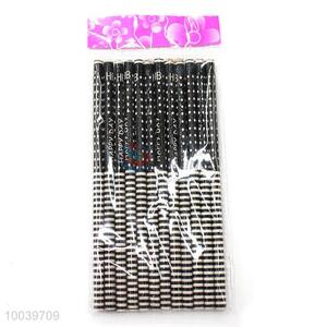 12pcs/set HB black wooden pencil pen for wholesale