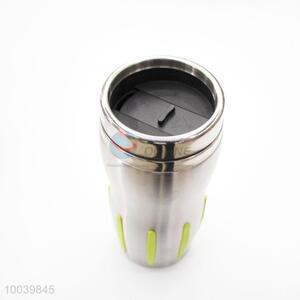 High Quality Yellow PP+PS Double Wall Auto Mug/Travel Mug