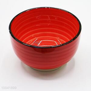 Wholesale Red Round Ceramic Bowl