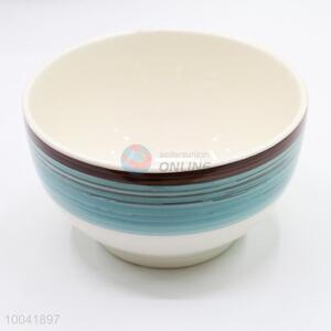 Wholesale Blue Cross Stripe Ceramic Bowl