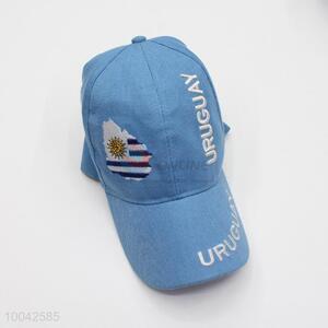 Good quality blue peaked cap