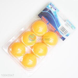 Beach Plastic Table Tennis Balls Set of 6pcs