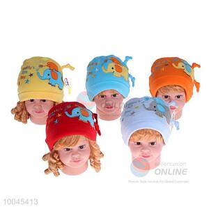 Elephant pattern cotton wholesale newborn baby fitted hats