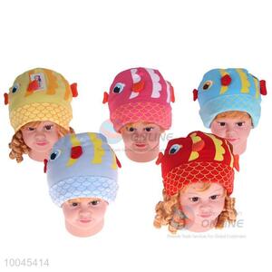 5Colors cute fish pattern baby cap/cotton hat