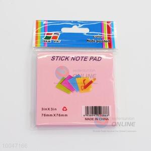 7.6*7.6CM Sticky Note Pad With Colorful Pages/Sticky Notes