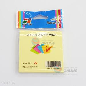 7.6*7.6CM Sticky Note Pad With Colorful Pages/Sticky Notes