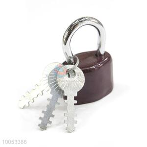 Utility top security iron material padlock