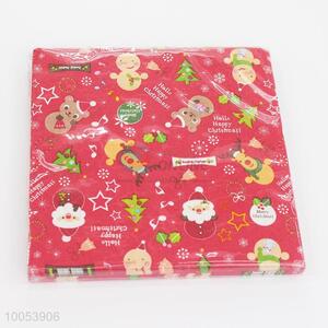 Household 16.5*16.5CM Disposable Eco-friendly Three-ply Paper Napkins with Christmas Printed Pattern