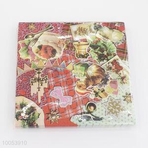 Household Christmas Series 16.5*16.5CM Disposable Eco-friendly Three-ply Paper Napkins