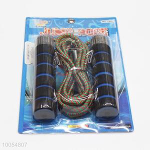 High Quality Black Sports Sponge+Rubber Rope Skipping