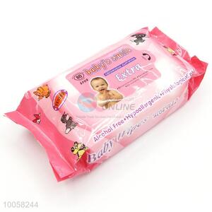 80pcs alcohol-free hypoallergenic baby wipes with aloe vera