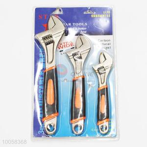 3pcs/set 8/10/12inch carbon steel tool adjustable wrench