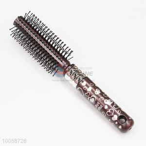 Fashion heart printed curling brush hair comb