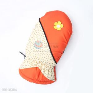 Lovely Orange Cute Full Finger Glove