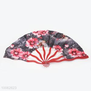 Hot Sale Plastic&Satin Red Hand Fan/Dragonkind Fan