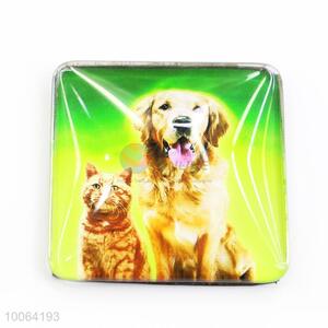 Pet Pattern Glass Fridge Magnet