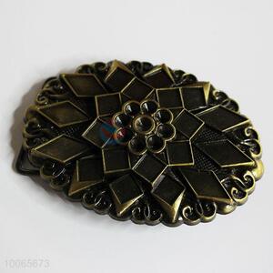 Competitive price oval metal zinc alloy belt buckle